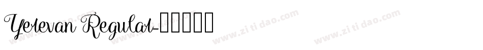 Yerevan Regular字体转换